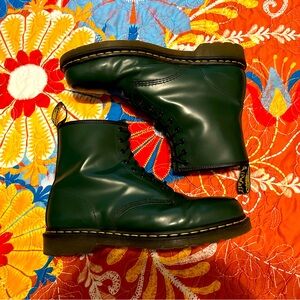 Size 12 Doc Martens. Green. Very good condition